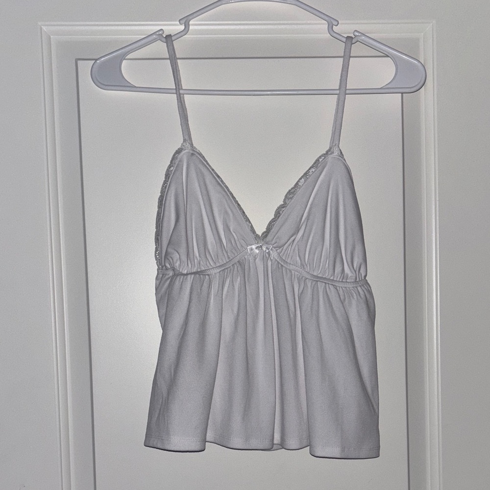 White flowy tank